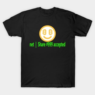 NiceHash Share accepted with Logo T-Shirt